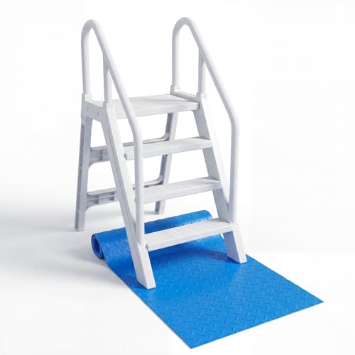 Swimming Pool Ladder Step Mat, 36" x 36" Protective Pool Ladder Pad Step Mat with Non-Slip Texture, Pool Liner Protection Mat for In-ground or Above Ground Pools