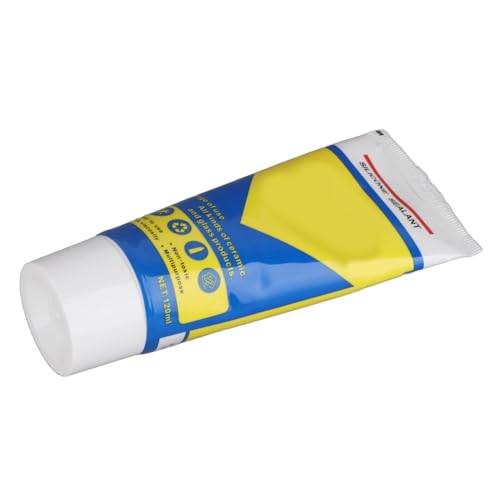 Sealant Water Caulk Adhesive for Bathroom Kitchen Basement Indoor Use with ABS Glass Ceramic Wood Aluminum Stainless Steel (Clear) - size: Clear