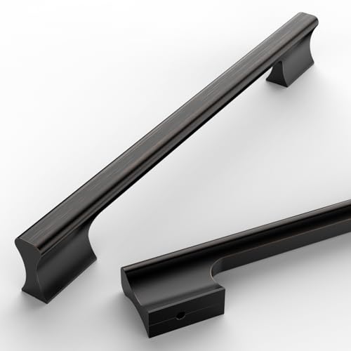 Asidrama 10 Pack 12.6 Inch(320mm) Oil Rubbed Bronze Kitchen Cabinet Handles, Cabinet Pulls Kitchen Cabinet Hardware Cupboard Handles Drawer Pulls - color: Oil Rubbed Bronze, size: 12.6" Hole Center(320mm), style: 10 Pack