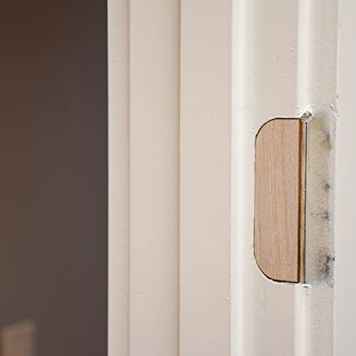 The Hinge Hider Original Door Hinge Filler Plates 3.5 inch Wood (8 Pieces)