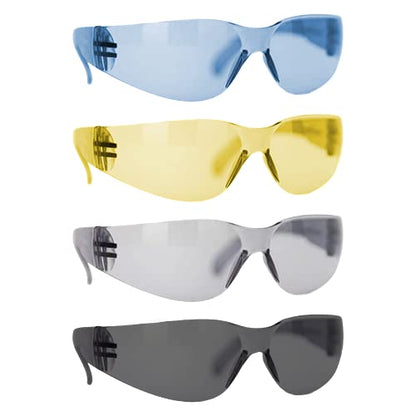 BISON LIFE Clear Safety Glasses – ANSI Z87.1 Scratch & Impact Resistant Wrap Around Eye Protection Goggles for Men & Women - color: 4 Colors