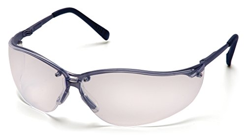 Pyramex Venture II Safety Eyewear, Indoor/Outdoor Mirror Anti-Fog Lens - color: Clear Lens/ Gun Metal Frame