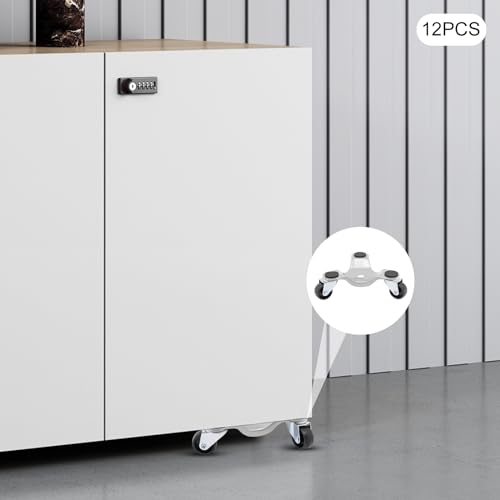 12 Pcs Furniture Moving Dolly Set, 3 Wheel Furniture Mover Dolly, 3300lbsTriangle Swivel Caster Mobile Tool, Heavy Duty Movers Rollers for Moving Heavy Furniture Refrigerator Sofa