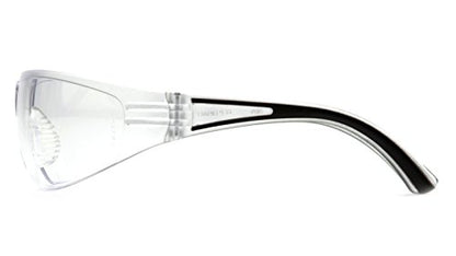 Pyramex Cortez Safety Eyewear, Clear Anti-Fog Lens With Black Temples - color: Black Temples/Clear Anti-fog Lens