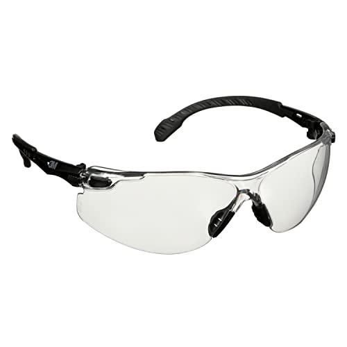 3M Solus 1000 Series, S1501SGAF, Black Temples, Scotchgard Anti-Fog Coating, Clear AF-AS lens - color: Black