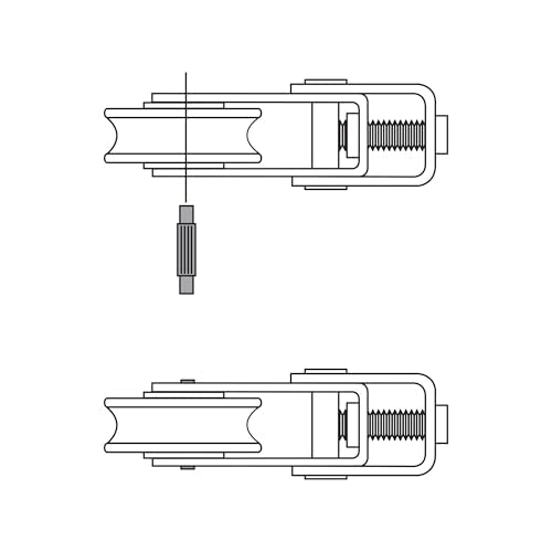Prime-Line D 1799 1-1/2 In. Patio Door Roller Replacement Kit (2 Pack) - size: 1-1/2 in.