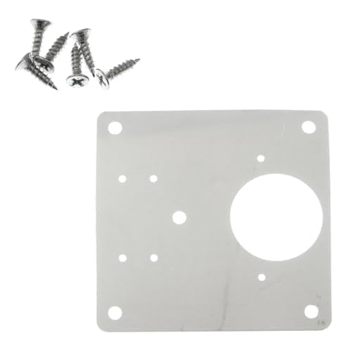 Stainless Steel Cabinet Door Hinge Repair Plate 5 Holes with Screws for Fixing Kitchen Cabinets Wardrobes Dressing Tables Wooden Tables and Chairs Beds and Shelves - style: 5 Holes