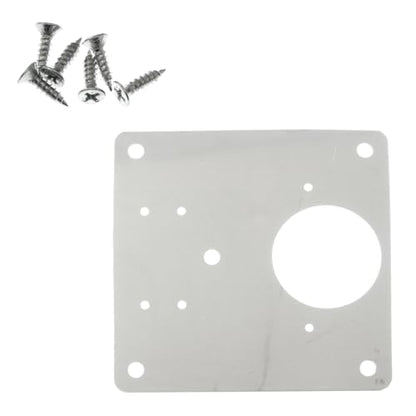 Stainless Steel Cabinet Door Hinge Repair Plate 5 Holes with Screws for Fixing Kitchen Cabinets Wardrobes Dressing Tables Wooden Tables and Chairs Beds and Shelves - style: 5 Holes