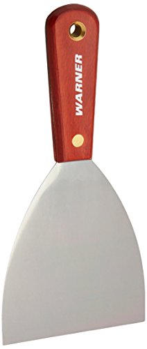 Warner 4" Full Flex Putty Knife, Carbon Steel Blade, Rosewood Series, 635 - size: 4 Inch, style: Full Flex