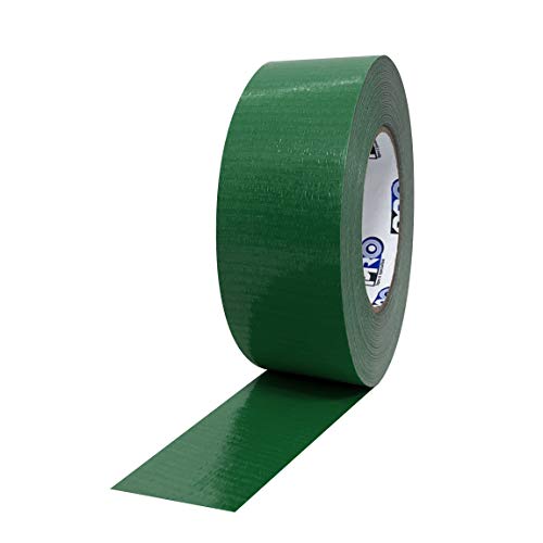 ProTapes Pro Duct 110 PE-Coated Cloth General Purpose Duct Tape, 60 yds Length x 2" Width, Green (Pack of 1) - color: Green, size: 2" x 60 yds