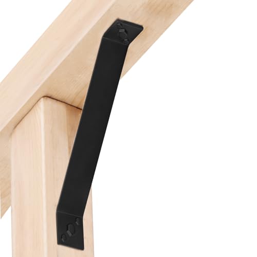 4 Pcs 13-3/4" x 1-1/2" Inside Mount 45-Degree Angle Bracket for Post Pergola Wooden Furniture - size: 13-3/4" X 1-1/2"