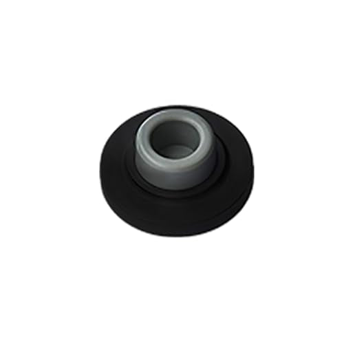 QCAA Heavy Solid Metal Wall Mount Concave Door Stop, Wall Protector, 2-1/2" Diameter, Matte Black, 1 Pack, Made in Taiwan - color: Matte Black, size: 1 Pack