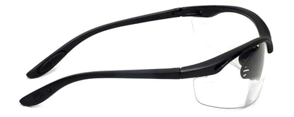 Calabria 91348 Anti Fog Bifocal Reading Safety Glasses Readers +1.50 Clear Men Women Wrap Around Eye Protection Shatterproof - color: Clear