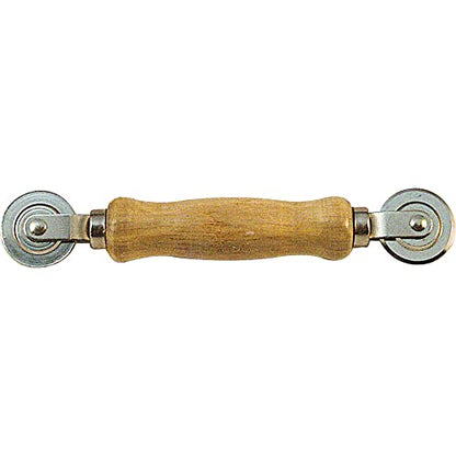 Prime-Line P 7508 Screen Rolling Tool with Wood Handle and Steel Ball Bearing Wheels (Single Pack) - size: 1/16/ in. x 1/8 in.