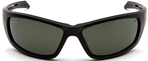 Venture Gear Howitzer Safety Glasses - color: Forest Gray Anti-fog Lens/ Black Frame