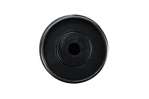 Shepherd Pack of 16 Self-Leveling Table Glides, 1/4" Threaded Stem with Adjustable Feet and Hardware, Eliminates Wobbling on Uneven Floors, Black - style: No Disc or Felt