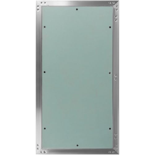 12" x 24" Waterproof Drywall Access Panel, Tileable and Paintable Ceiling and Wall Access Panel for Drywall, Wire Cover for Wall Covering Panels, Push to Open, Flush-Mount Wall Hole Cover - size: 12" X 24"
