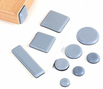 ALIMITOPIA 20pcs Furniture Glide Stick-on Teflon Chair Kitchen Appliances Slider Bumper Self-Adhesive Pad Floor Protector for Hardwood Tile or Marble Floor(Square;1 inch) - size: Square 25mm