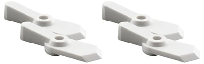 Prime-Line L 5759 Pointer Latch, 5/8 in., Plastic, White, 12 Latches with Screws (48 Pack) - size: 1/16 in. (Pack of 4)