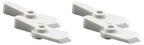 Prime-Line L 5759 Pointer Latch, 5/8 in., Plastic, White, 12 Latches with Screws (48 Pack) - size: 1/16 in. (Pack of 4)