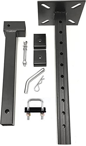 MaxxHaul Hitch Mount Vise Plate Holder Heavy‑Duty 2 Inch Receiver Workbench Mount Portable Vise and Tool Platform for Trucks SUVs and RVs Alloy Steel Construction (80356)
