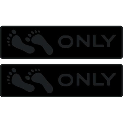 Naked Feet Only 3.5" x 12" Step Pads Non-Slip EVA Foam Step Pad for Boat Gunwales & Ladders, 6mm Brushed Marine Grade Anti-Skid Adhesive Pads (Pair) SeaDek Technology - All Black - color: All Black, size: Step Pad