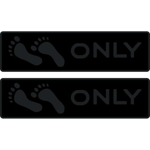 Naked Feet Only 3.5" x 12" Step Pads Non-Slip EVA Foam Step Pad for Boat Gunwales & Ladders, 6mm Brushed Marine Grade Anti-Skid Adhesive Pads (Pair) SeaDek Technology - All Black - color: All Black, size: Step Pad