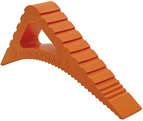 Rubber Door Stopper & Window Wedge, Award Winning Decorative Doorstop, Multi-Surface Door Stoppers for Home, Office, Schools, Made in Spain, Orange - color: Orange