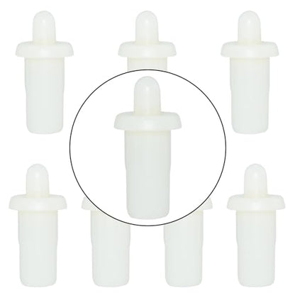 Aifeier ET 8 Pieces Cabinet Door Repair Pins Damper Replacement Repair Pins Blinds Spring Loaded Furniture Fittings Door Spring Parts, White - color: White-Plastic
