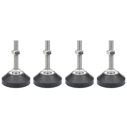 Furniture Leveling Feet, 4 pcs M6 Heavy Duty Height Adjuster Foot Feet Leveler Thread Size for Tables, Chair, Sofa, Workbench, Dresser, Bench, Cabinets(D40*M6*L60) - size: D40*M6*L60