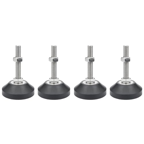 Furniture Leveling Feet, 4 pcs M6 Heavy Duty Height Adjuster Foot Feet Leveler Thread Size for Tables, Chair, Sofa, Workbench, Dresser, Bench, Cabinets(D40*M6*L100) - size: D40*M6*L100