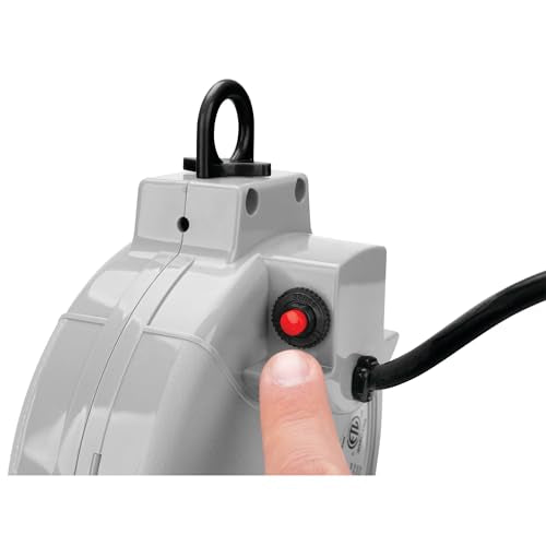 Performance Tool W2275 20' 18GA Retractable Cord Reel with Spring Loaded Auto-Rewind - size: 20 Feet