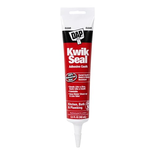 12 Pack of 10.1 oz Dap 18002 Kwik Seal White Kitchen And Bath Adhesive Caulk