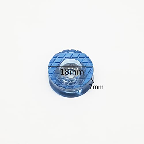 30 Pcs Translucent Cylindrical Shape Furniture Pads Rubber Non Slip Feet Pad for Table Desk Chair Sofa and Cutting Boards (18mm x 7mm) - size: 18mm x 7mm