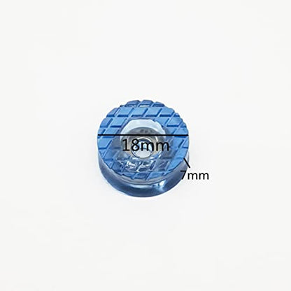30 Pcs Translucent Cylindrical Shape Furniture Pads Rubber Non Slip Feet Pad for Table Desk Chair Sofa and Cutting Boards (18mm x 7mm) - size: 18mm x 7mm