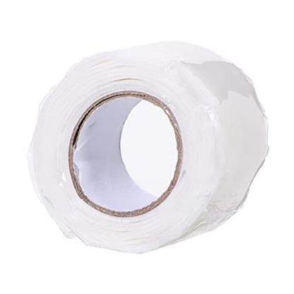 Flexible Silicone Rubber Sealing Tape for Leak Repair Self Adhesive Heavy Duty Sealant Strip Resistant to Compression and Weathering for Plumbing and Water Bucket Fixing