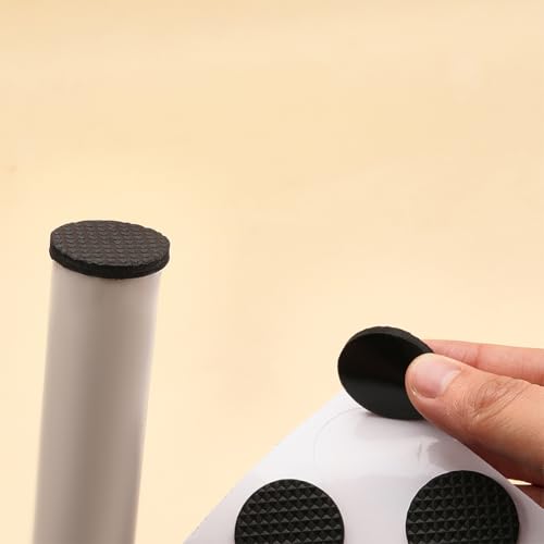 60Pcs Non Slip Furniture Pads for Hardwood Floors Self Adhesive Furniture Feet Grippers Chair Leg Pads Round Floor Protector Reducing Sliding and Noise for Chairs Tables Couches 1.1''