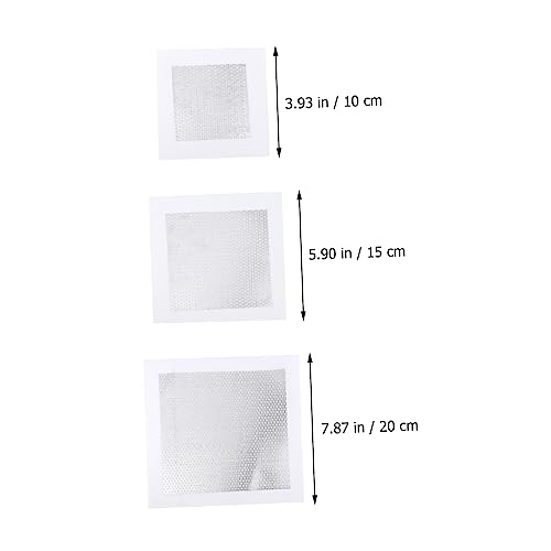 jojofuny 3pcs Self-Adhesive Wall Repair Patch Kit for Quick Drywall Hole Mending Mesh Patches for Wall Repair