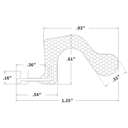 MEGA Reach Foam Weatherstrip (3 Pieces), Foam Weatherstrip for Door, 97 Inches (Bronze) - color: Bronze