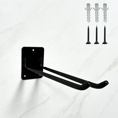 Garage Storage Hook, Wall Mounted Garage Organization and Storage, Shovel & Rake Hangers Organizer, Yard Tool Rack, Black - color: Black 1