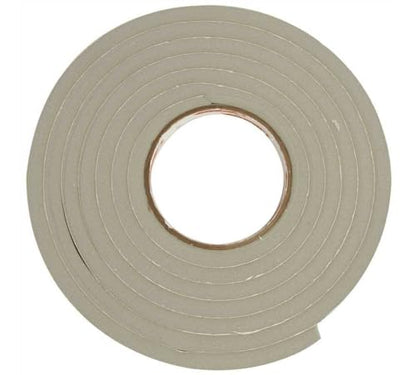 Frost King Vinyl Foam Tape - Closed Cell - Moderate Compression, 3/4" W, 3/16" Thick, 17' L, Grey - size: Pack of 1, style: 3/4"W,3/16"T,17'L,Grey