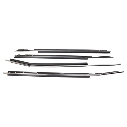 TRQ Door Window Belt Weatherstrip Kit Compatible with 1980-1990 Chevrolet Caprice 1980-1985 Impala Oldsmobile 98 Custom Cruiser Delta 88 1983-1986 Pontiac Parisienne