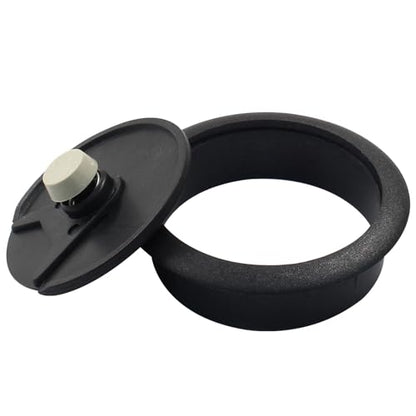 Bivethoi 4pcs 2 inch Desk Wire Cord Cable Grommets Hole Cover for Office PC Desk Cable Cord Organizer Plastic Cover Black - size: 2 inch