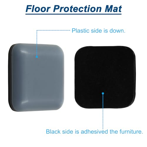 Bivethoi 20 Pcs Furniture Glide Square,Self-Adhesive Sliders Pads Magic Sliders Floor Protectors Sofa Glides for Wood, Ceramic Tile Floor(30 * 30mm) - size: 1-5/16", Square