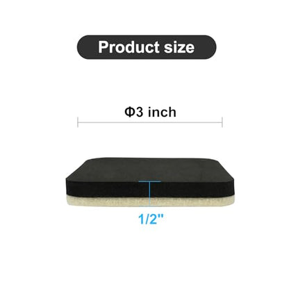 Furniture Sliders 16 Pcs 3 Inch Furniture Mover Sliders Square Felt Furniture Slider Reusable Heavy Duty Furniture Sliders for Hardwood Floors and Other Hard Surfaces - size: 3 inch Square