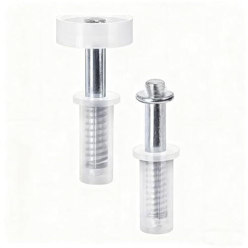 2 Pcs Bi-Fold Door Top Roller Guide Wheel and Top Pivot, Spring Loaded Bifold Closet Door Hardware Kit for Folding Pocket Doors Barn Doors & Sliding Cabinet Repair Replacement - color: 2 Pcs
