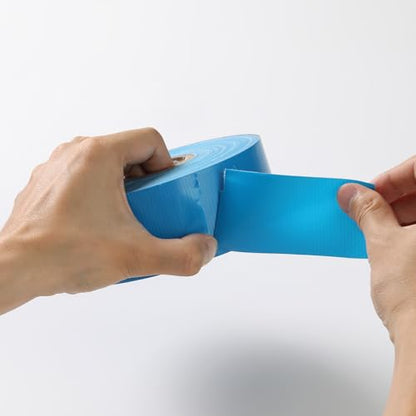 1.97" x 164‘ Seam Tape - Duct Tape Edge Tape Heavy Duty Multi-Purpose, Hand-Tearable, No Residue, Sky Blue, 1 Roll - color: Sky Blue, size: 1.97" x 164' 1Roll