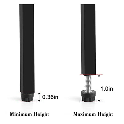 Stainless Steel Screw Leveling Feet 1/4” Furniture Levelers Adjustable Table Levelers Chair Levelers Outdoor Indoor Furniture Feet for Table, Chair, Cabinet, Patio Furniture Legs, 24 pcs Pack - color: Furniture Levelers 24pack-stainless Steel