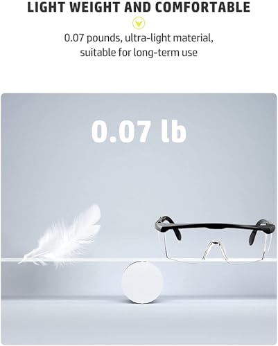 3 Pack Safety Glasses, Anti-fog Eye Protective Glasses Scratch Resistant Clear Wraparound Lenses Safety Goggles and No-Slip Grips, Adjustable Temples Lab Goggles - color: 3pcs Black