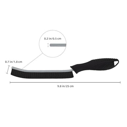 FOOGWEE Hard Bristle Crevice Cleaning Brush - Cleaning Tools for Household Use, Multifunctional Gap Cleaning Supplies for Kitchen, Bathroom, Toilet, Window, Vehicle, Faucets, Grout, Home (Black) - color: Black